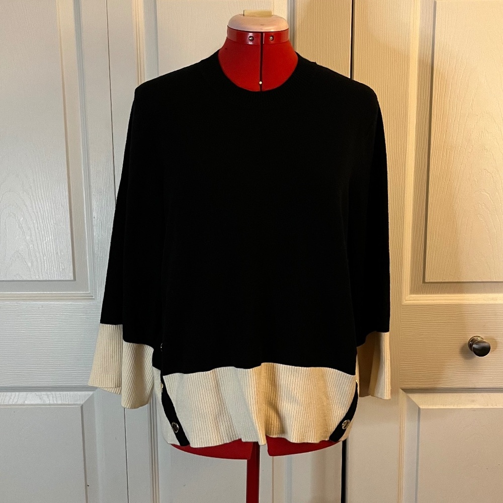 Black and White Sweater by Marc New York Andrew Marc L